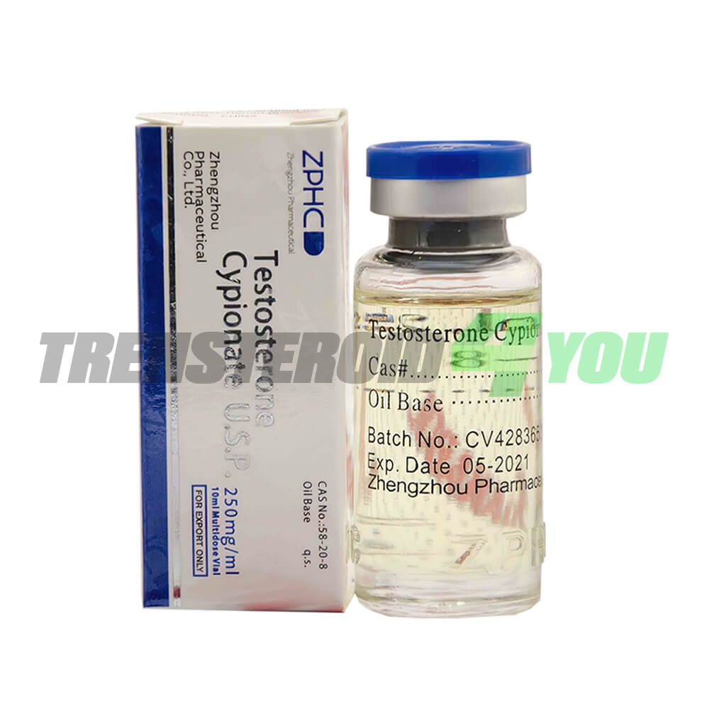 Testosterone Cypionate ZPHC 250 mg/ml vial
